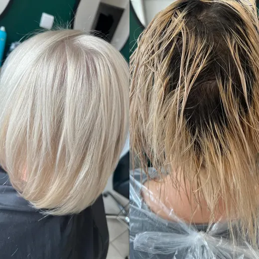 Niełatwa metamorfoza po rozjaśnianiu. Metamorfoza w salonie Loca Loca