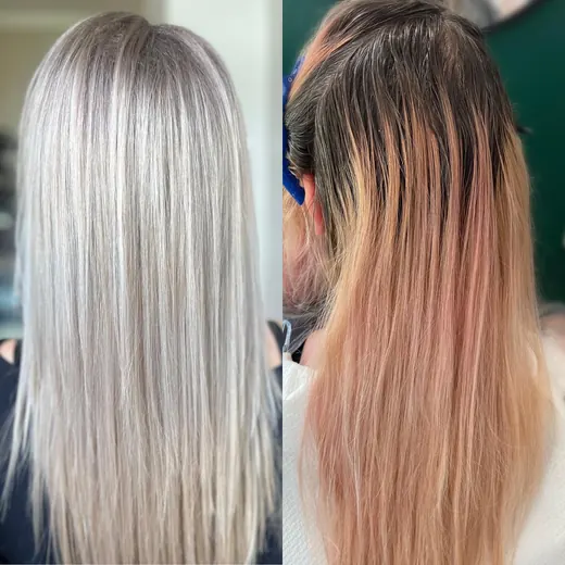 Z półrocznego odrostu w zimny blond. Metamorfoza w salonie Loca Loca